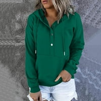 Voncos za žene pulover dugulja - dugi rukavi za čišćenje ručica ženske vrhove na prodaju vojska zelena