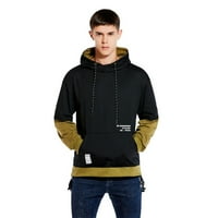 Kontrastni pulover u boji Hoodie Muns Patchwork Hoodies muškarci