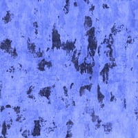 Ahgly Company u zatvorenom kvadratu Sažetak plave moderne prostirke, 5 'kvadrat