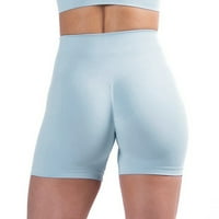 Iopqo kratke hlače za žene joga hlače Ženske kratke hlače Pamuk Visoke elastične stručne zrele rublirane