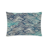 Waves Deisign jastučni jastučni jastuk pokrivaju dvije strane tiskanje