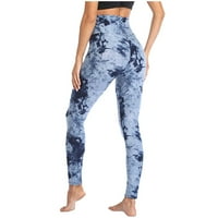Ketyyh-Chn joga hlače za žene Ljetne hlače za žene Ležerne prilike elastične strugove Blue, S