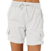 Hlače za žene Žene Teretne kratke hlače Ljeto Loose planinarenje Bermuda Hlače sa džepovima Ženske hlače