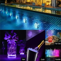TutunAumum jesen i zima nova vruća prodaja potopna LED svjetla sa magnetima usisne čaše LED podvodne LED svjetla daljinski upravljač Dekor za zabavu za bazen jezerca i vrt