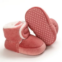 DMQupv cipele za djecu i dječje cipele i dječje pamučne čizme Solid boja Jednostavni mali dječaci skliznuti