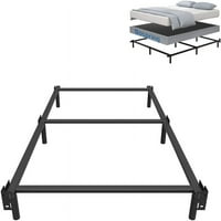 Queen size krevet Okvir teški meta metara za krevet za BO proljeće i madrac set 9-noge Podrška za težinu