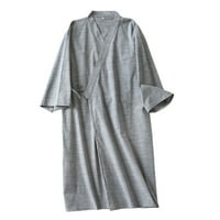 Muškarci Ležerne prilike Japanski Kimono Yukata Long Cambobe Comfort Pajamas Cotton Home Robe
