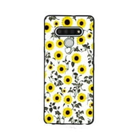 Suncokret-žuti i crno-cvijeće - Telefonska futrola za LG Stylo za žene Muškarci Pokloni, Mekani silikonski
