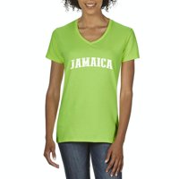 Arti - Ženska majica V-izrez kratki rukav - Jamajka