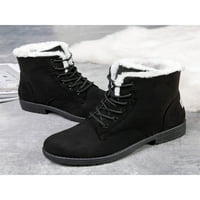 Gomelly Dame Winter Boot Comfort Topne čizme Mid CALF čizme za snijeg Okrugli nožni cipele Hladno vrijeme