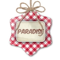 Božićni ukradeni koktel Paradise, vintage stil crveni plaid neonblond