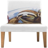 Slatka Sloth Stretch stolica pokriva zaštitni sjedalo klizač za trpezariju Hotel Vjenčanje set od 6