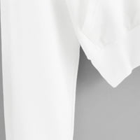 Binmer ženska dukserica s kapuljačom dukserice s dugim rukavima patentna džepna košulja dukserice