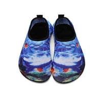 Oucaili Kids Aqua Socks Quick Suha plaža cipele Surf Vodene cipele Udobne ronjenje bosonogi joga plava