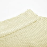 Ženska gumba za pulover Turtleneck dugih rukava, pleteni džemper