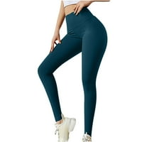 Kamuflažne pantalone za žene Ženske modne i udobne čvrste boje pozadi za mršavljenje Yoga hlače Dukset