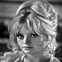 Portret Goldie Hawn Crno-bijeli ispis fotografija