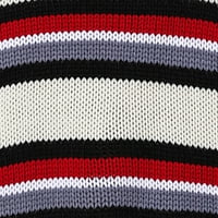 Bnwani Womens Pad džemperi za nošenje sa nošenjem pletene patchwork s dugih rukava pruga na četry Crveni