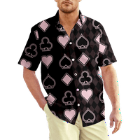 Majica s kratkim rukavima Igranje karata Modern Soft Art Aloha majica za muškarce Žene za sport i putovanja