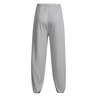 Prevladavajuće modne ležerne pune labave pantalone za hlađenje Jogger ples joga pant siva veličina l