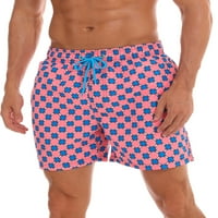 Colisha Muške hlače za plažu Pocket boardshorts Navlaka za kupaće kostim prozračne morske obale High Squist Beachwear ružičasta mreža m