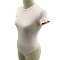 Posteljina za žene za žene s kratkim rukavima sa čvrstim bazičnim noćnim klubom BodySuits odjeća za