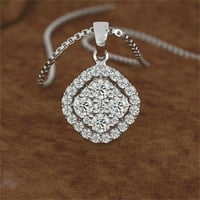 Sawvnm Sjajne poklone Dame Fashion Diamond Ring Ogrlice Minđuše Trodijelni Porodični pokloni