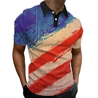 Muška košulja modna proljetna ljetna casual kratkih rukava od ispisane bluze za bluze za muškarce za