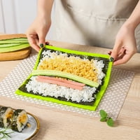 Juliy Sushi valjkasti mat silikonski sushi mat sushi valjak za zavjese profesionalni stupanj silikon