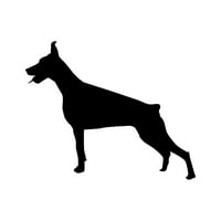 Doberman Pinscher naljepnica naljepnica Die Secke - samoljepljivi vinil - Vremenska zaštitna - izrađena u SAD - Mnogo boja i veličina - pasji pas