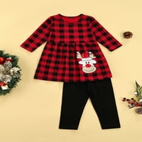 MA & Baby Božićni kostim Toddler Baby Girls Odjeća Dječji crtani jeleni haljina