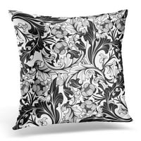 Granična linija Cvjetni cvijet Vintage Crtež obrišite Sažetak Prirodni jastuk kauča