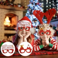 Božićne naočale Glitter zabava naočale Okviri Božićni ukras Pribor Kostimove za božićne zabave Favorits