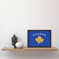 Nacionalna zastava Republike Kosovo Patriotske vexillology World Flags Država Posterološka djela Uokvirena