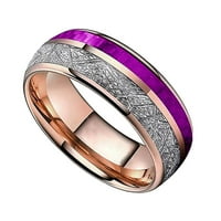 Prstenovi za djevojčice Ručni nakit od čelika čelika od nehrđajućeg čelika ljubičasta nakit Titanium prsten strelice Prstenje