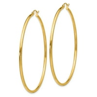 10KT Žuto zlatne ručne naušnice za uši na ušima Classic Fini nakit Idealni pokloni za žene Poklon set