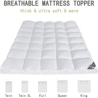 Topli madrac Topper King Soft Plish jastuk TOP 400TC Pamučni madrac pamučni krevet Topper kvalitet kvalitete