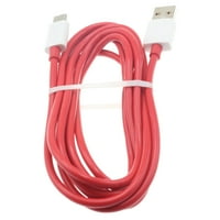 Crveni 6FT USB-C kabel za Motorola moto g Pure - punjač za napajanje TIP-C Duk brzi naboj Sync High