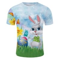 Oprema za muškarce Muške Easter Bunny Egg Festival Digitalna 3D tiskana majica T Top Bluza
