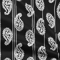 Onuone Rayon Black tkanine blok prekrivajući zalihe Ispisuje šivanje tkanine sa dvorištem