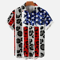 Holloyiver Patriots kratki rukav majice za muškarce američke majice za zastave za muškarce za 4. srpnja