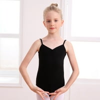 Honeeladyy dječje djevojke dječje plesne odjeće ljeto bez rukava trening odjeća balet jednodijelno performanse