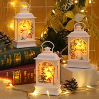 RDEUOD New Božićni svjetla vjetra dekoracija Imitacija LED svjetla ukrasi crkve Crkve za odmor Nadnice