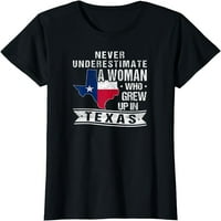Teksaška karta zastava Vintage Texas Girl Majica
