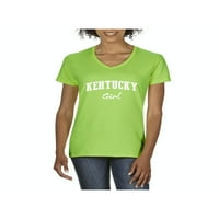 Ženska majica V-izrez kratki rukav - Kentucky Girl