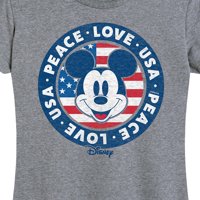 Disney - Americana - Mickey Peace Love USA - Grafička majica s kratkom rukom