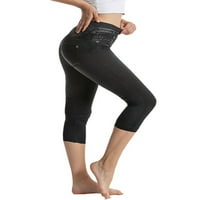 Glookwis ženske hlače Skinny Stretch Pull na jezi u ležernim radnom kancelarijskom kancelarijskom uredu Slim Fit Pant