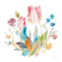 Spring Tulips II Print plakata - Danhui Nai