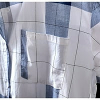 Fjofpr Fall Odeća ženske košulje majice s dugim rukavima Ležerne prilike za rušenje velike veličine