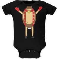 Bodnjak za jeleer kostim za kostimanje dojenčad Crni bodysuit - 18-mjeseci